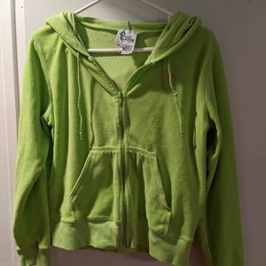 Lilly Pulitzer green Terry zip hoodie